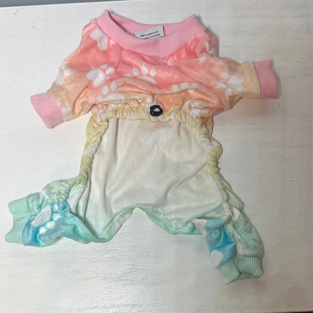 Colorful Tie-Dye Dog Pajamas